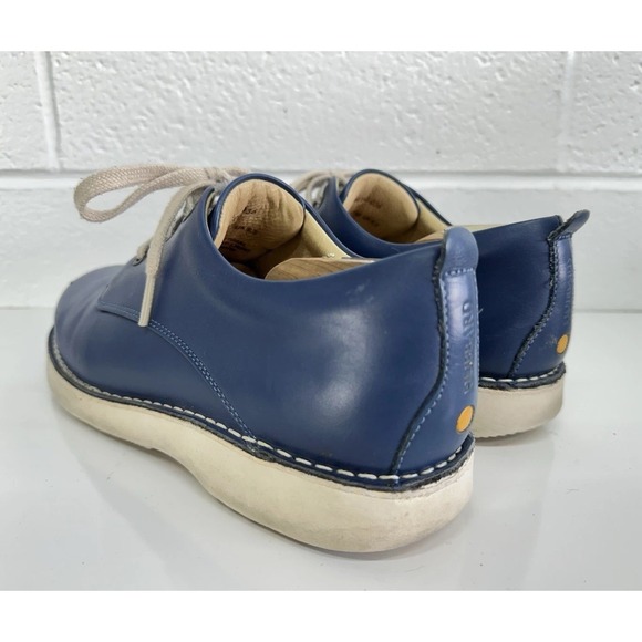 Samuel Hubbard Dress Fast Blue Leather Dress Shoes / Men's Size 9 - Picture 4 of 8